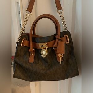 Michael Kors Leather Shoulder Bag - Medium